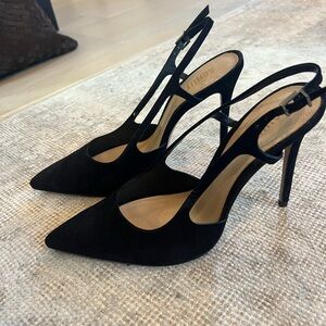 SCHUTZ Black Heels with Pointed Toe and High Stiletto
